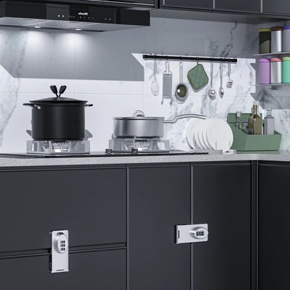 Mechanical Password Locks Door Security Slide Latch Lock for Small Doors Cabinets Barn Door Bathroom Outdoor Garage Garden