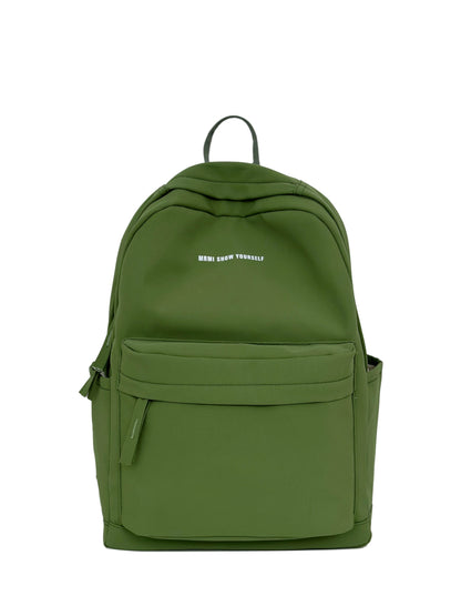 Schoolbags for junior high school girls. They are large-capacity, simple, versatile solid-color double-shoulder bags in ins styl