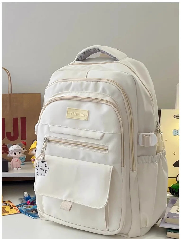 Japanese style Junior High School Large Capacity Backpack High School Student school bags Simple and Versatile Laptop Backpacks