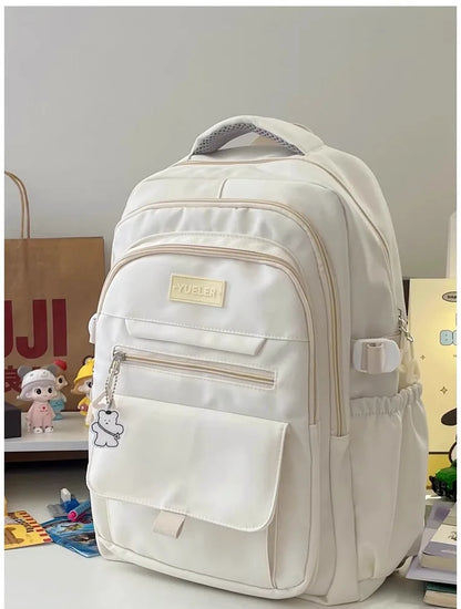Japanese style Junior High School Large Capacity Backpack High School Student school bags Simple and Versatile Laptop Backpacks