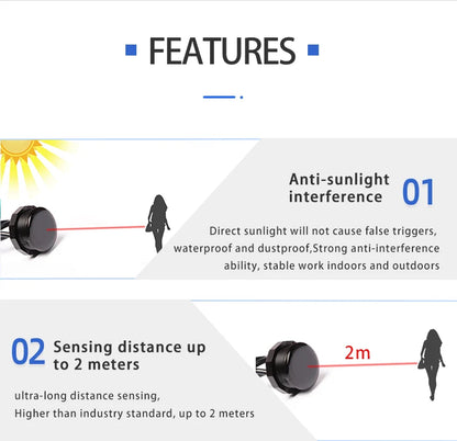 XKC-KD200 Active Infrared Sensors Intelligent Non-contact Sensor Switch for Smart Home Devices