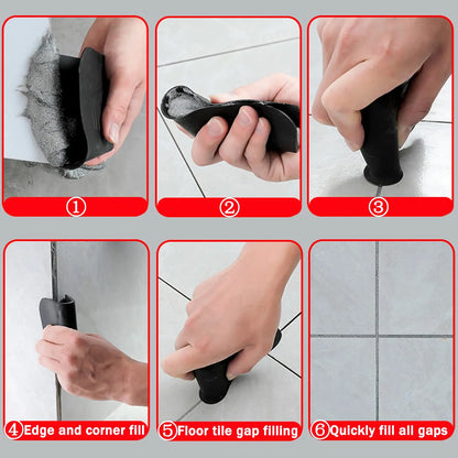 Caulking Finisher Tile Grout For Caulking Agent Tile Wall Brick Yin Yang Corner Silicone Scraper Sealant Grout Kit Hand Tools