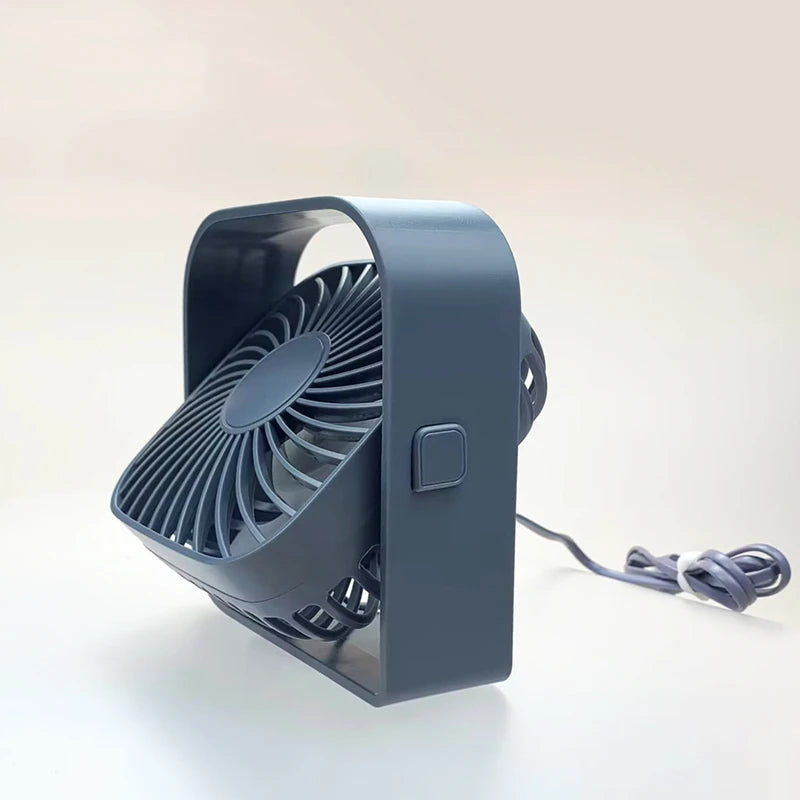 Mini Portable Fan USB Desk Fan Table Strong Airflow &Quiet Operation 3 Speed Wind 360° Rotatable Standing Fans For Room