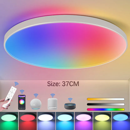 2025 NEW Smart lamp Led RGB Ceiling Light 24W/40W AC85V-265V Ultra Thin Bluetooth APP Control Lamps for room led light version