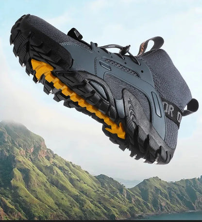 Men's Breathable Shoes Outdoor Non Slip Elastic Band Camping Shoes for Couples Athleisure Men's Shoes