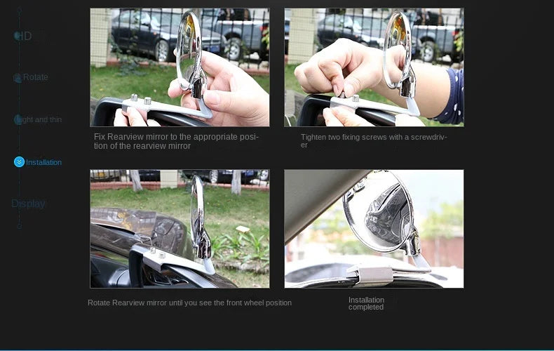 2pcs/set car blind spot mirror Auto Side Convex mirrors Wide Angle Round Car Vehicle Rear View miroir