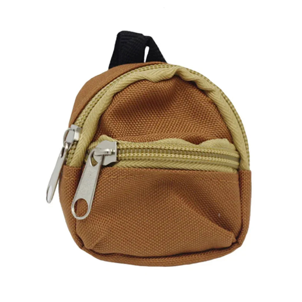 Labubu Doll Canvas Backpack Simulation Pet Bag for 15/17cm Dolls Cute Doll Accessories