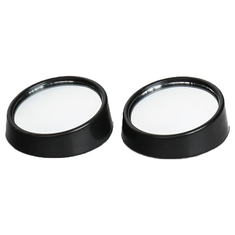 Car Rearview Mirror Car Blind Spot Mirror 360° Car Reversing Assist Mirror Glass Bezel-less Fan-shaped Small Round Mirror