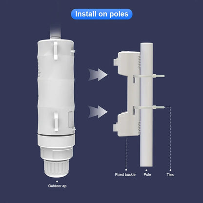 Outdoor wifi extenders Wavlink High Power Repeater Dual Dand 2.4G/5G POE booster 1200mbps Wi-Fi range extender signal amplifier