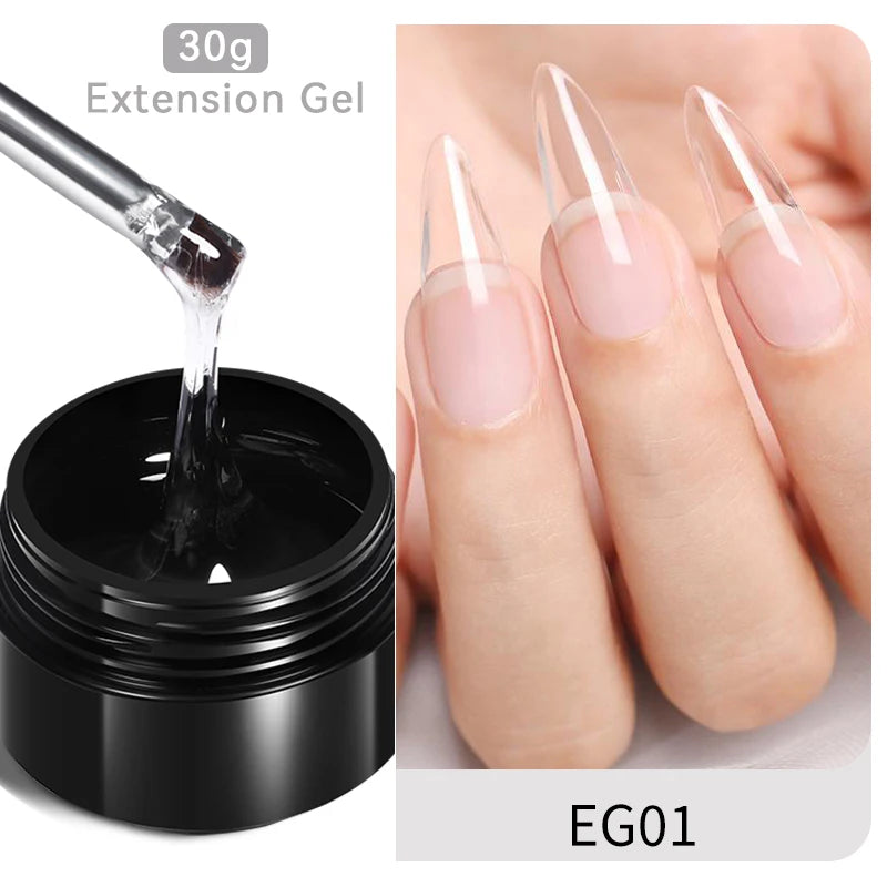 BORN PRETTY 60/30ml Hard Jelly Extension Nail Gel Polish French Nails Nude Pink White Clear Nail Supplies Gel for extension