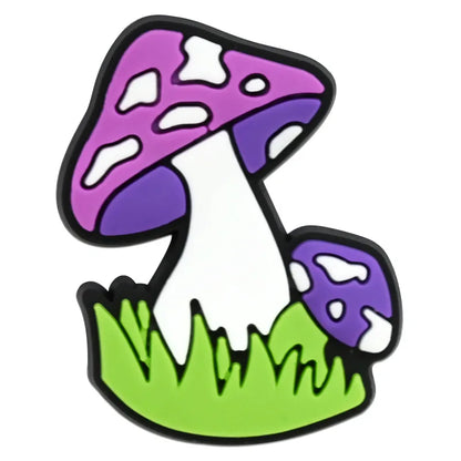 Cute Mushroom Shoe Charms Decoration for Crocs Pin Accessories Bracelet Wristband Party Party Gifts
