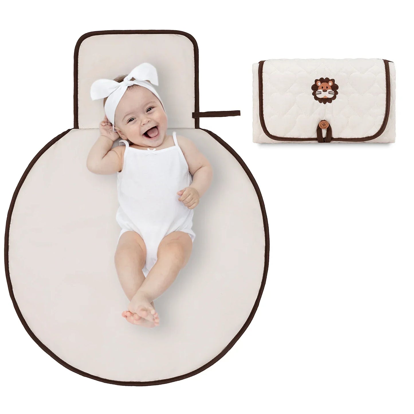 Baby Foldable Diaper Changer Baby Changing Mat Waterproof Changing Pad Portable Diaper Bag Newborn Bedding Supplies Storage Bags