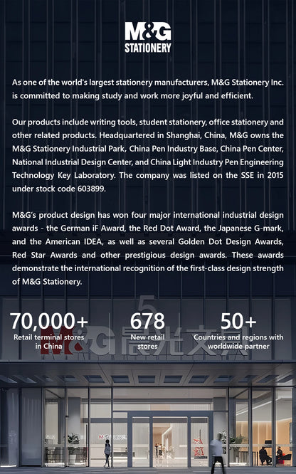 M&G Push-Free Mechanical Lead Compass *1 with Cap for Student Exam Drawing Student Stationery White