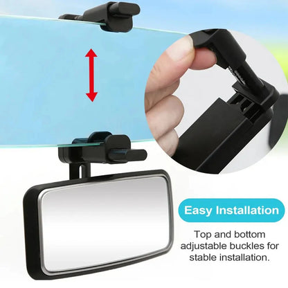 Baby Mirror Car Interior Rear View Mirror Clip Rear Facing Mirrors For Auto Safety Driving Kids Baby Monitor Angle Adjustable