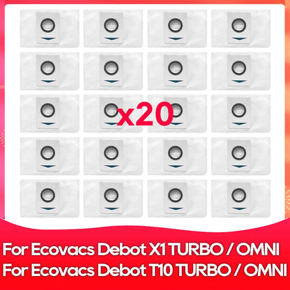 Compatible For ( Ecovacs X1 Turbo, X1 Omni, T10 Turbo, T10 Omni ) Main Side Brush Filter Mop Dust Bag Robot Vacuums Accessory