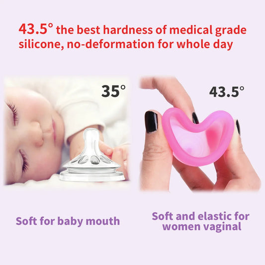 Deluxe Medical Grade Silicone Menstrua Cup Menstrual Period Cup Feminine Hygiene Menstrual Cup Women Lady for Menstrual Period