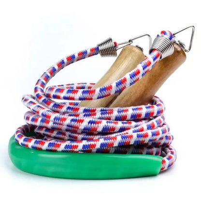 Long Jump Rope Double Dutch Jump Ropes Skipping Rope for GameSkipping Multiplayer Group School, Company,Fun Games,Agility Play