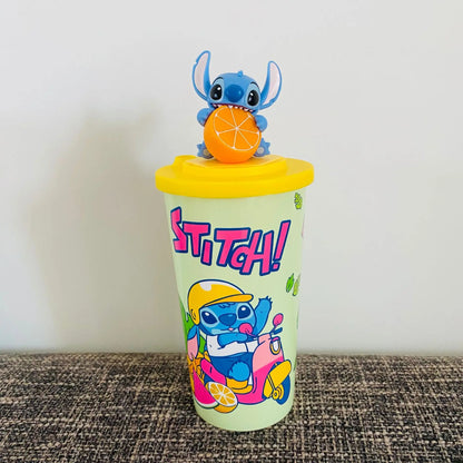 In Stock Stitch Peripheral Water Cup-Shaped Cups Straw Cup-Shaped Buckets Popcorn Buckets Desktop Decoration Children Gift
