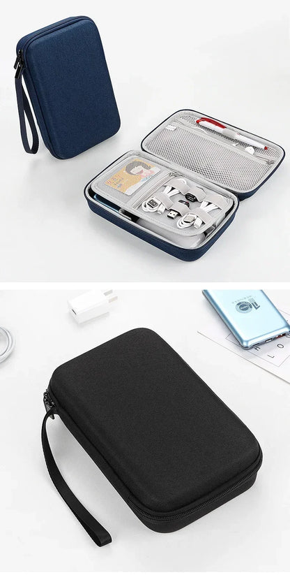 Large Capacity Travel Electronics Accessories Organizer Tablet Hard Disk Cable Portable Storage Bag EVA Airbag Travel Bags
