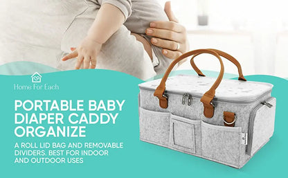 1pcs Diaper Bag  Portable Diaper Storage Bag Cloth Felt Storage Bag Handbag Large Capacity Storage Box Travel Mommy Handbag