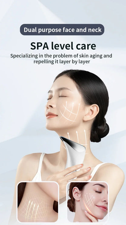 Home Face And Neck Massage Tool, Face Massager, Three Mode, Heating Mode, Skin Care, Facial Device, Portable Beauty Instrument