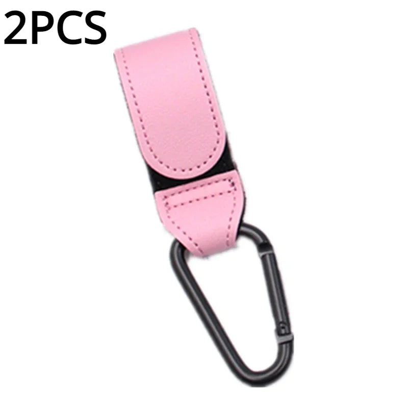Leather Baby Bag Stroller Hook Pram Rotate 1/2pcs 360 Degree Rotatable Cart Organizer Pram Hook Stroller Accessories