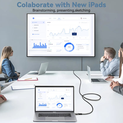 USB C to HDMI Cable 8K@60Hz 4K@120Hz Type C to HDMI-Compatible HDTV Cable for TV Converter MacBook Air iPad USB-C HDMI Adapter