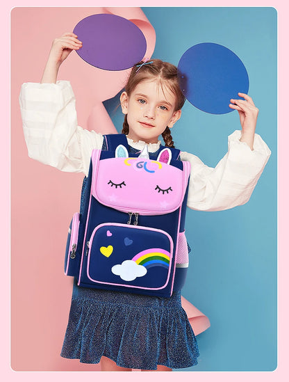 New elementary school students schoolbag shoulders backpack 6-12 years old one, two, three, four, five, six grades waterproof le