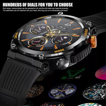Smart Watch Men Bluetooth Call Health Monitor Sports Smart Watch IP67 Waterproof Outdoor Sports Watch 100+ Sports Modes