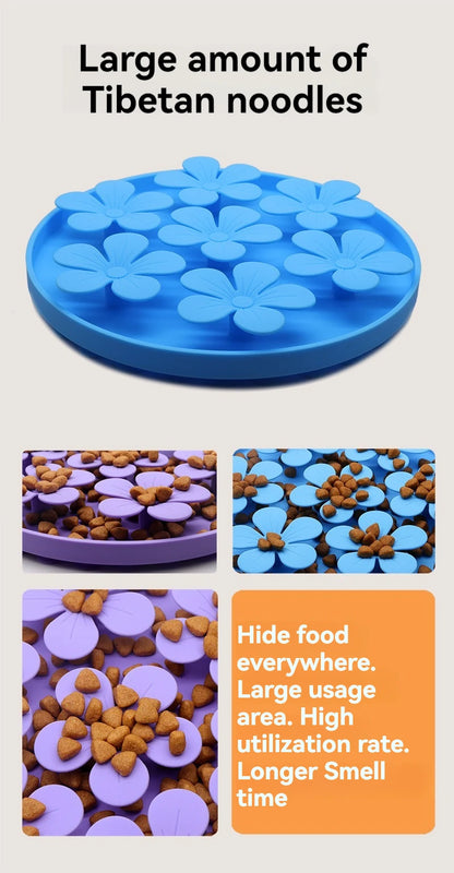 Pet Products Mat For Dogs Cats Slow Food Bowls With Suction Cup Feeding Food Silicone Lick Pad Dog Slow Feeders Treat Dispensing