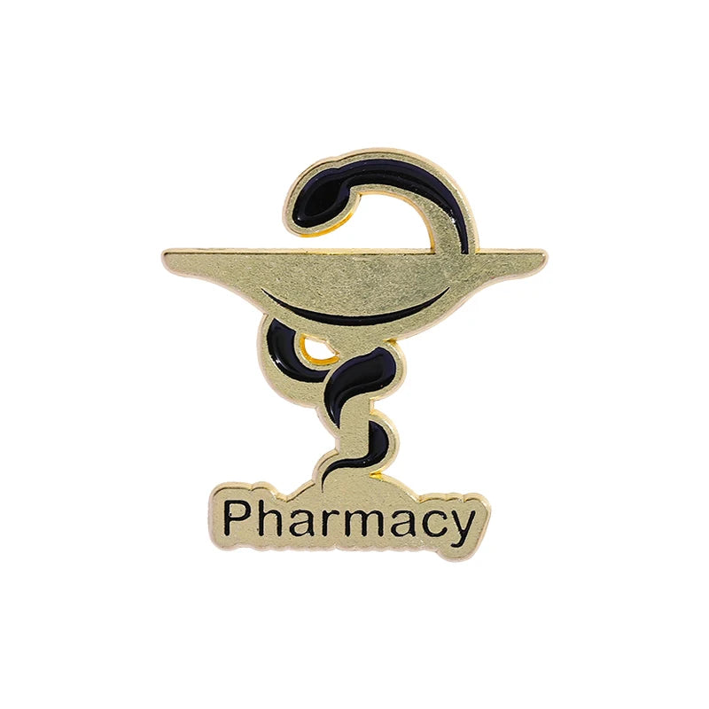 Odontologia Pharmacy Fisioterapia Enamel Pins Custom Creative Logo Brooches Lapel Badges Clothes Punk Jewelry Gift for Friends