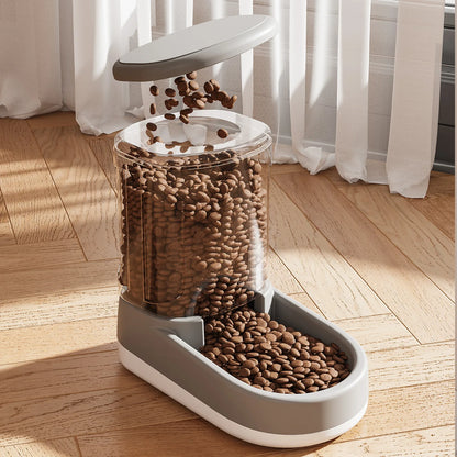 Pet drinking water machine automatic feeder high transparent large capacity feeding water feeder dog bowl cat bowl