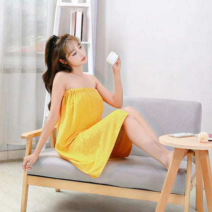 Womens Bath Towels Girls Wearable 135*80cm Fast Drying Bathing Beach Spa Bathrobes Wash Clothing Shower Bath And Gym Towel