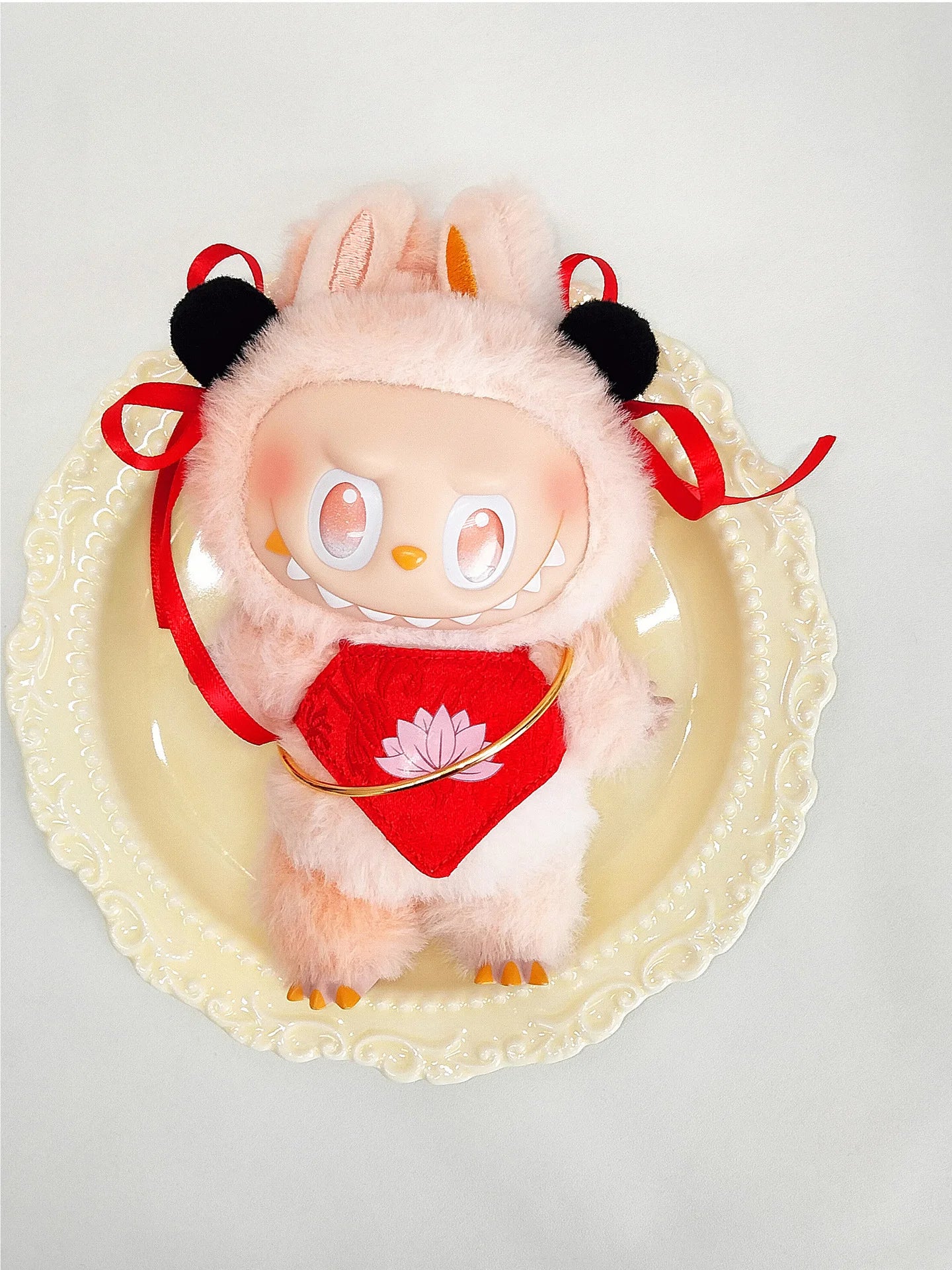 Labubu's Third-generation Baby Clothes, Labubu 3.0 Baby Clothes, Sitting Party Clothes, Blind Box Clothes, 17cm