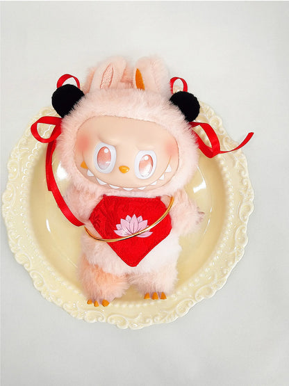 Labubu's Third-generation Baby Clothes, Labubu 3.0 Baby Clothes, Sitting Party Clothes, Blind Box Clothes, 17cm