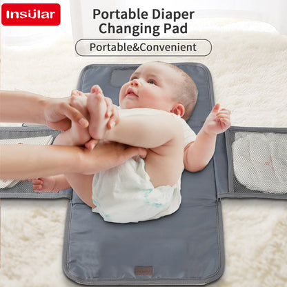 INSULAR Baby Diaper Changing Pad Portable Diaper Bag Waterproof Infant Nappy Sheet Multi-functional Mother-Baby Nursing Products