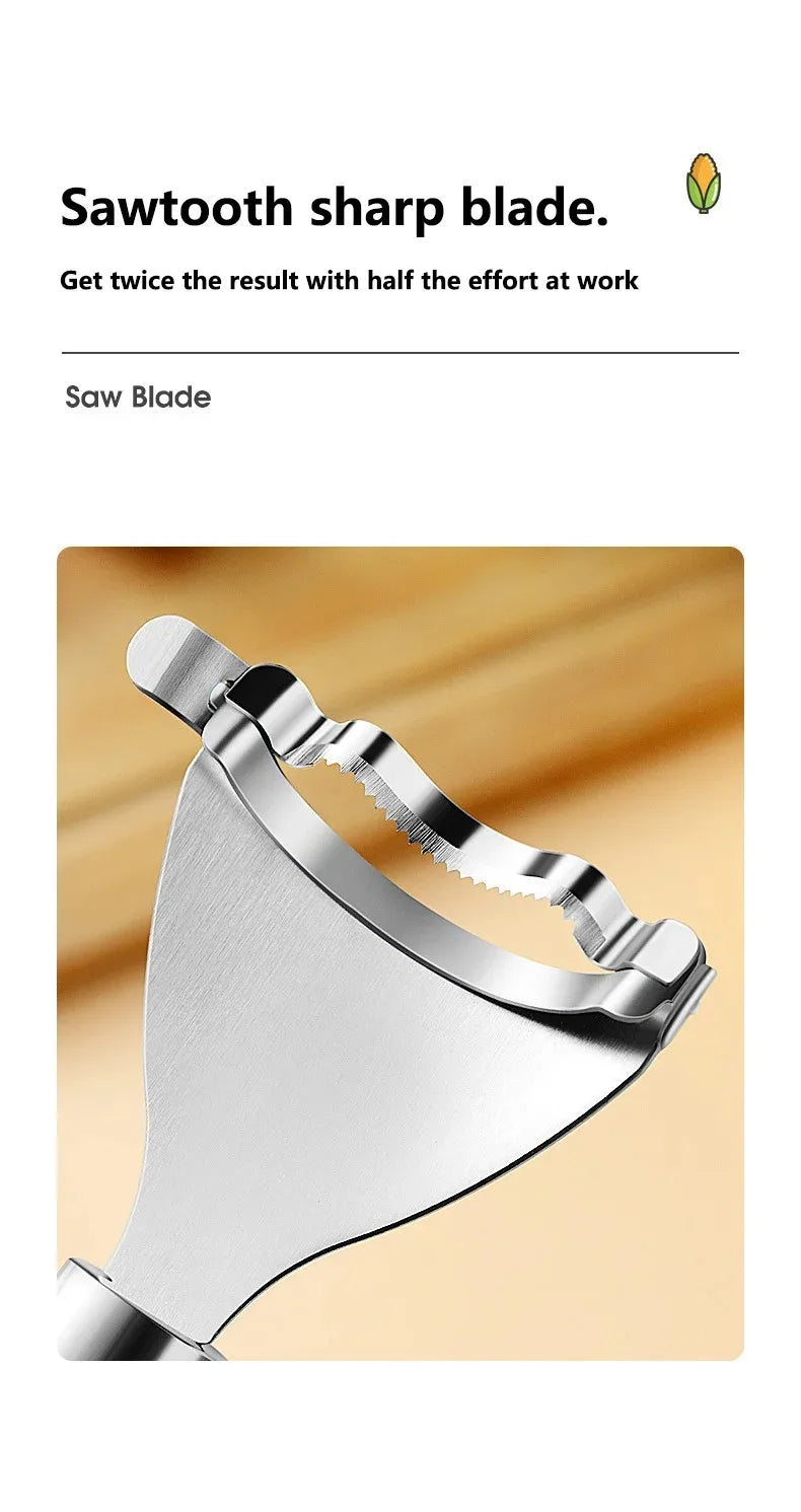Stainless Steel Corn Planer Home Corn Peeler with Ergonomic Handle Convenient Corn Stripper Thresher Corn Cutter Kitchen Gadgets