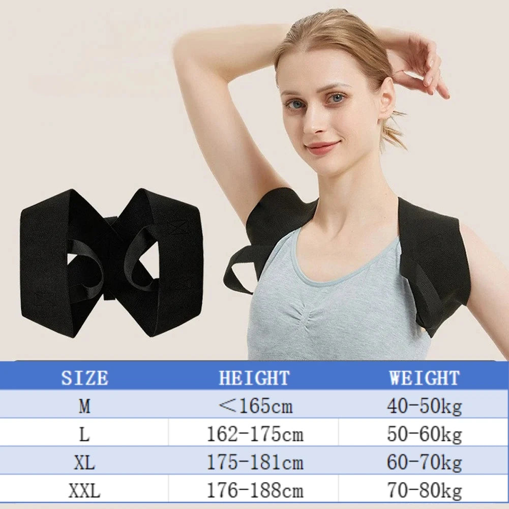Posture Corrector for Women and Men, Adjustable Back Brace Shoulder Posture Brace, Back Straightener Posture Middle Upper Spine