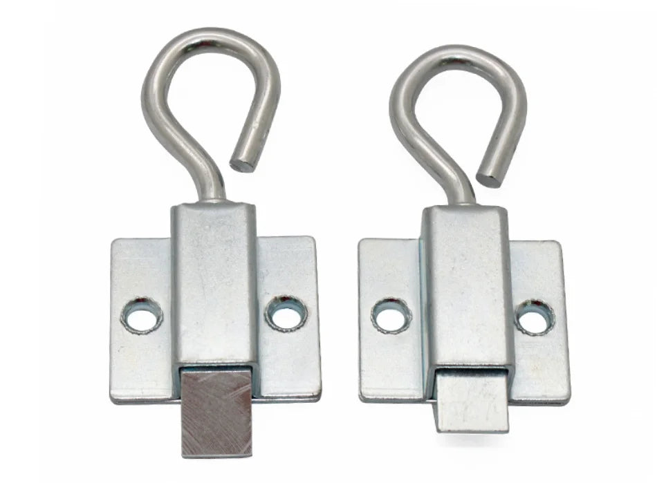 Window Gate Security Pull Ring Spring Bounce Door Bolt Anti-theft  Latch Lock Carbon Steel Retractable Hasp Industrial Hardware