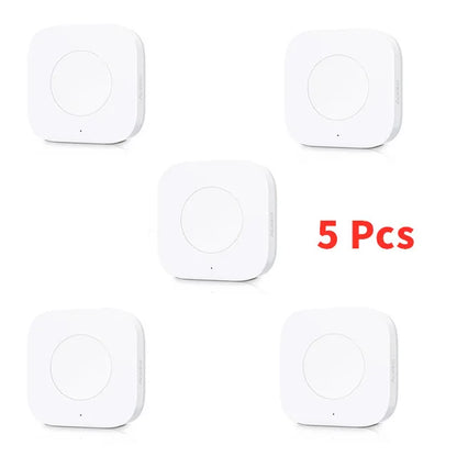 Aqara Mini Wireless Switch Zigbee Connection Versatile 3-way Control Button For Smart Home Devices Compatible With Apple HomeKit
