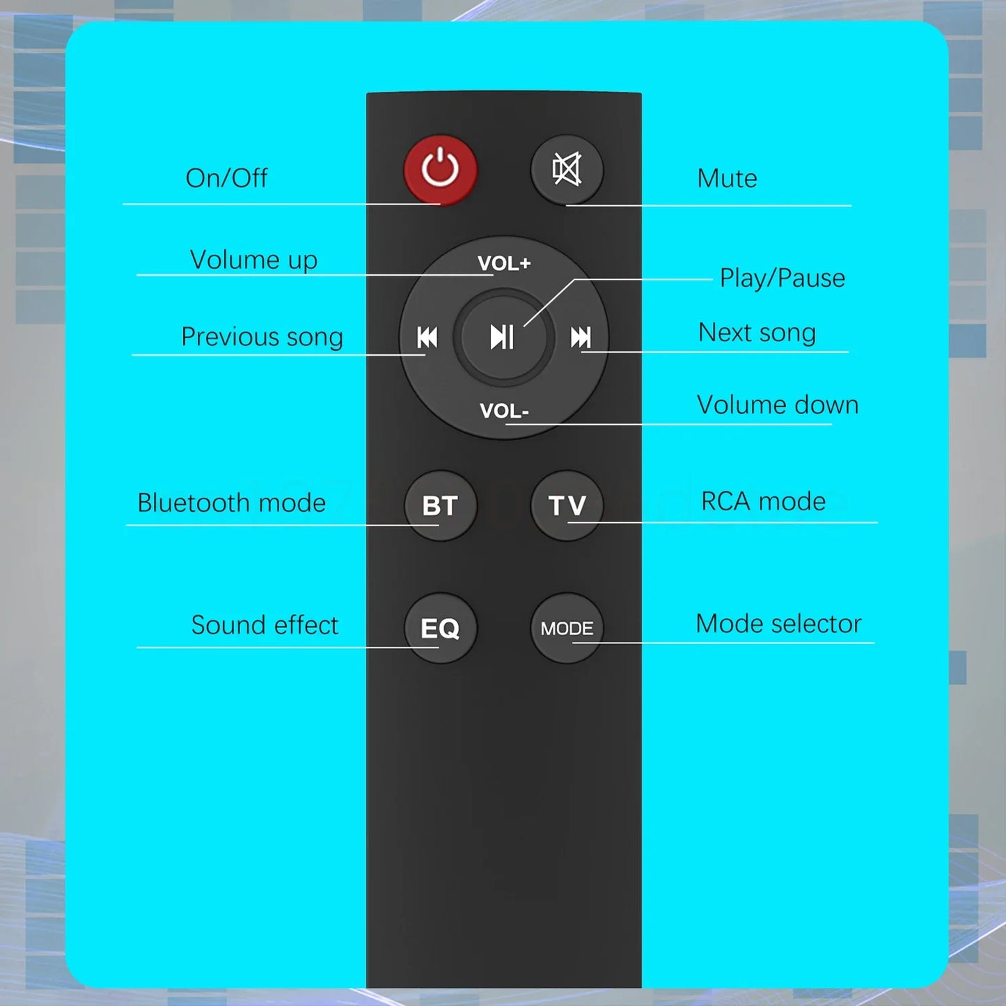 Super Powerful Sound Bar Portable Wireless Bluetooth Speaker Surround Stereo Home TV Sound Box Subwoofer FM Radio Home Theater