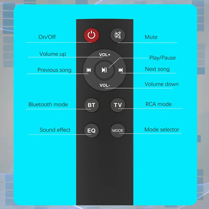 Super Powerful Sound Bar Portable Wireless Bluetooth Speaker Surround Stereo Home TV Sound Box Subwoofer FM Radio Home Theater