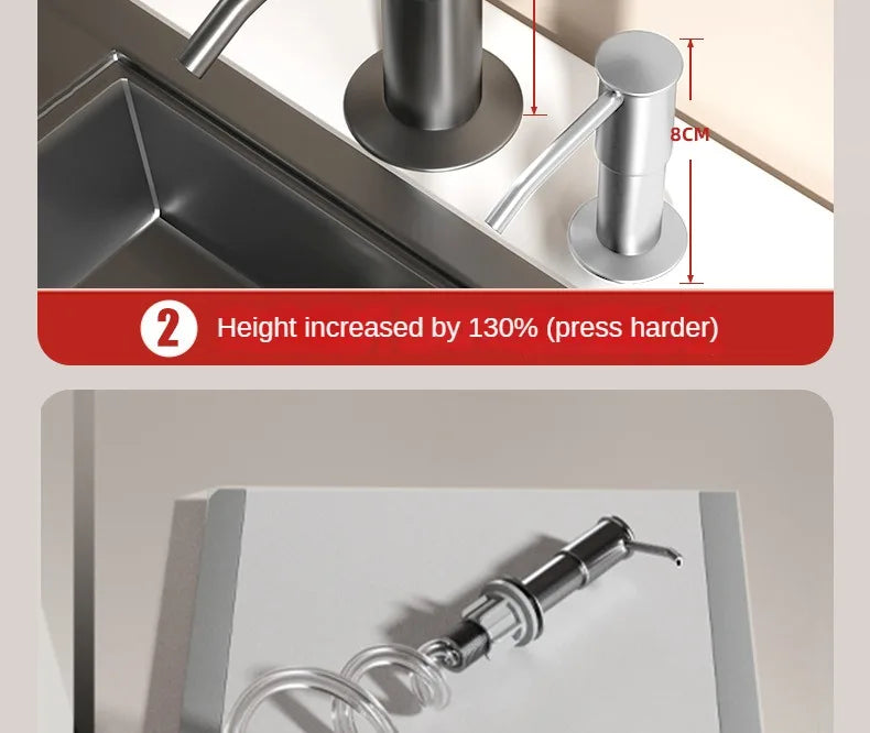 Kitchen Sink Soap Dispenser Detergent Soap Extender Detergent Presser for Detergent and Hand Soap Kitchen Accessories
