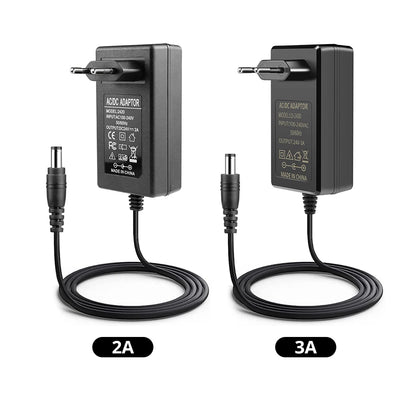 DC 24V 2A 3A Power Supply With EU US Plug Lighting Transformer Power Adapter for LED Strip Neon Light / Security Camera / Router