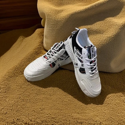 2025 new men's shoes for spring, breathable, niche, trendy, versatile, casual board shoes, height increasing sports shoes