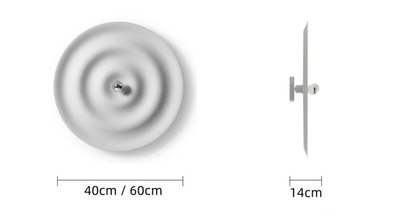 Nordic modern circular wall lamp background wall staircase corridor entrance designer water ripple decorative lighting fixture
