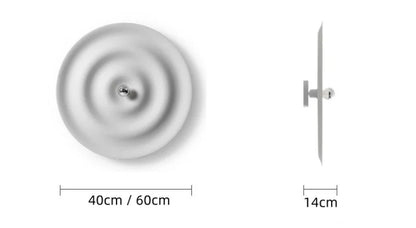 Nordic modern circular wall lamp background wall staircase corridor entrance designer water ripple decorative lighting fixture