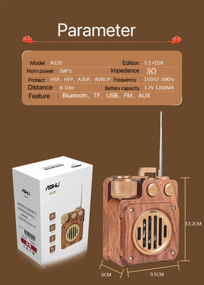 audience Sound box portable bluetooth sound box speaker Bluetooth speakers Retro speaker outdoor radio