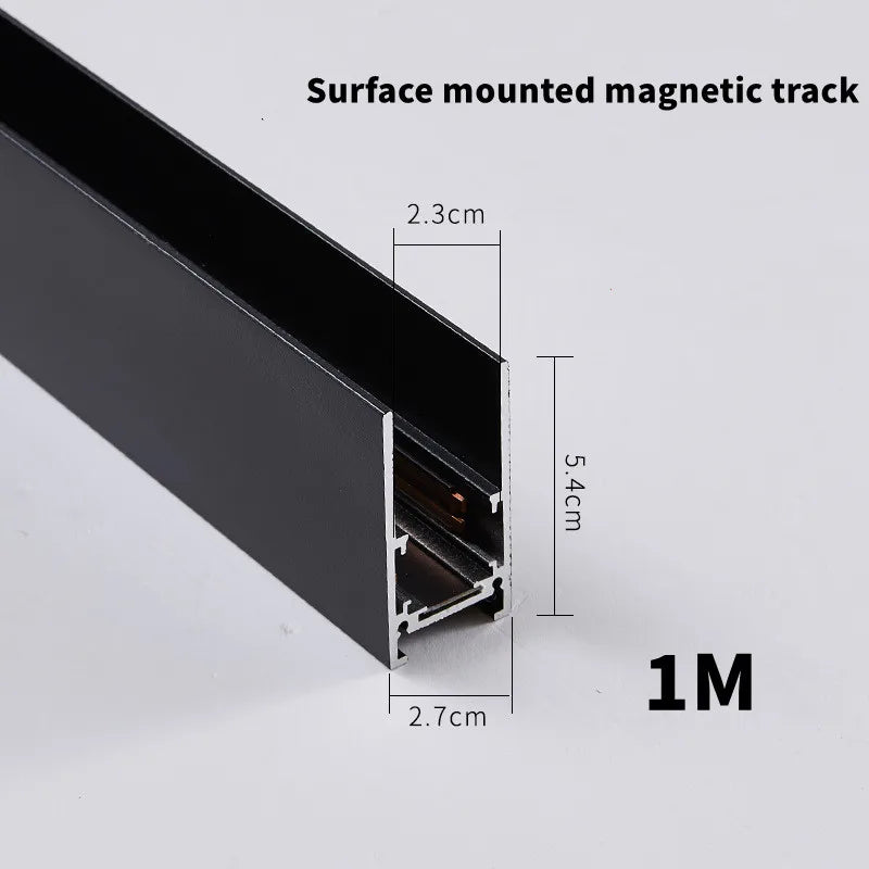 Magnetic Track Light Grille Flood Lamp Modern Embedded Flexible Linear Fixture LED Spotlight DC48V Ceiling Indoor Living