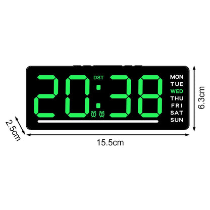 Silent Digital Alarm Clock for Babies,LED Bedside Clock with Night Light Multiple Functions | Adjustable Tone Volume